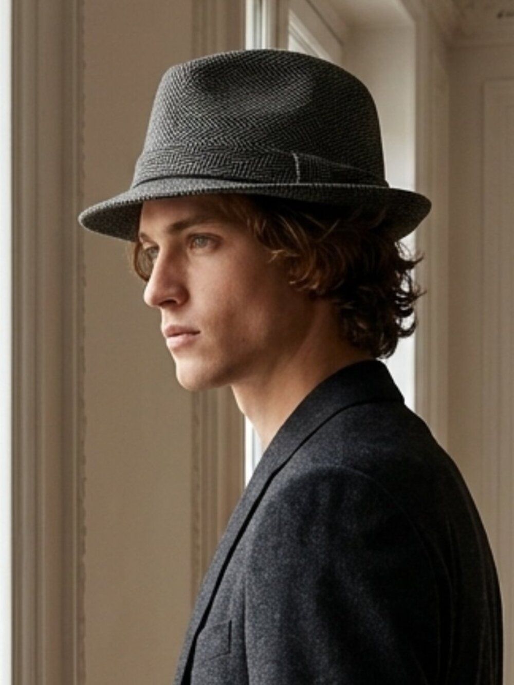 Bailey of Hollywood Herringbone Fedora - Size Medium